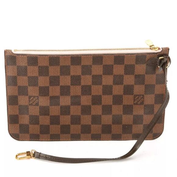 💎✨BEAUTIFUL✨💎Authentic Louis Vuitton Damier Ebene Wristlet - Picture 2 of 6